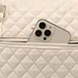 2Pcs Set Carry on Overnight Bags Large Travel Duffle Bag Weekend Tote Bag Yoga Gym Bag with Wet Pocket Beige