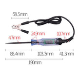 3V 6V 12V 24V Electrical Circuit Voltage Tester with Digital Display for Auto Car LED Light Test Probe Pen Black