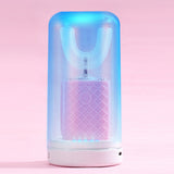 U-Shaped Automatic Electric Toothbrush – With Built-In Sanitizing Cup Pink