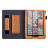 Auto Sleep Wake Protective Case with Stand for Kindle Paperwhite 12th Gen 2024 Released  PU Leather Cover Brown