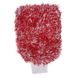 2PC Microfibre Wash Mitt Car Washing Detailing Cleaning Red