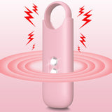 130dB Personal Alarm with Strobe Light Rechargeable Security Alarm Keychain for Women Kids Elderly Pink