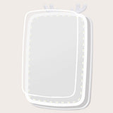 LED Makeup Mirror Touch Control USB Rechargeable Vanity Mirror with 3 Light Modes White