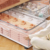 Under Bed Storage Containers with Wheels Drawers for Shoes Clothes and Blankets