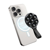 Suction Cup Phone Case Mount Magnetic Phone Grip Holder Stand for Selfies Videos Recording Black