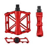 Bike Pedals Alloy Mountain Road MTB Bicycle Nonslip Cycling Pedals Red