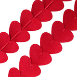 Felt Heart Garland Banner for Valentine's Day Weddings & Party Decorations Style 2