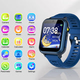 Smartwatch for Boys Girls Touchscreen Smart Watch with 16 Games MP3 Player Blue