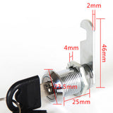 4 Pcs Cam Lock with Keys Door Barrel Drawer Cabinet Mail Box Cupboard Locker