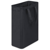 Slim Collapsible Laundry Basket with Handles for Small Spaces Black
