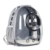 Space Capsule Pet Backpack Carrier with Bubble Window for Cats Dogs Grey