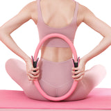Pilates Ring Resistance Training Tool Yoga Exercise Magic Circle Grip Pink