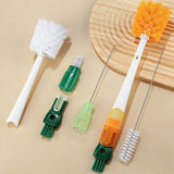 5 in 1 Water Bottle Cleaning Brush for Travel Lid Gap Detail Washer Brush