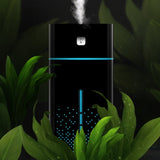 1L Ultrasonic Air Humidifier Diffuser Oil Purifier LED Light USB Black