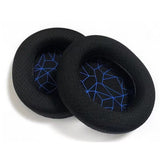 Replacement Cushion Ear Pads Compatible With Steel Series Arctis 1 3 5 7 9 Pro Gaming Headset Blue Grid Pattern