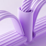 8 Tube Resistance Bands Portable Exercise Bands with Handles for Yoga Pilates Workout Purple