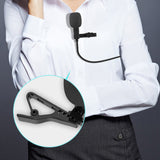 USB Lapel Microphone Clip-on Omnidirectional Microphone Lavalier Mic for Mobile Phone PC Recording Streaming 3.5mm Audio Interface
