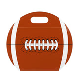 20PCS Soccer and American Football Resealable Candy Bags with Handles Brown