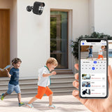 Wireless Security Camera AI Motion Detection WiFi Surveillance Home Camera with Color Night Vision Black