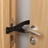 Adjustable Cat Door Latch Fast Flex Pet Door Stopper to Keep Dogs Away Black