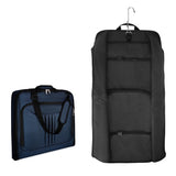 Water-resistant Foldable Garment Bag for Travel with Hanger Strap Navy