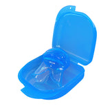 Anti-Snoring Tongue Stabilizing Mouthpiece Sleep Aid with Storage Case Blue