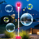 Rechargeable Adjustable Standing LED Bubble Machine for Outdoor Party Red