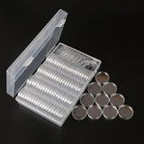 100 Pieces 30mm Coin Capsules Coin Holders Round Coin Protectors with Storage Organizer Box for Coin Collection Supplies