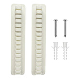 2 Pack Wall Mounted Baseball Cap Hat Rack Organizer for Home White