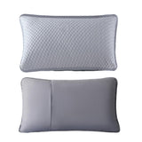 2 PCS 48x74cm Textured Cooling Polyester Pillowcases Grey