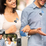 Wireless Lapel Microphone Lavalier Magnetic Mount Mic for Vlog Video Recording Streaming Lightning Interface Style