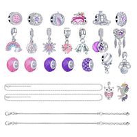 DIY Charm Bracelet Blind Box Jewelry Making Kit Holiday Birthday Gift for Girls and Teens Style 2