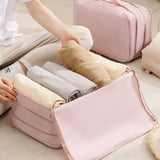 Compression Packing Cubes for Suitcases Luggage Storage Bag Travel  Essentials Pink
