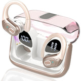 Wireless Bluetooth 5.4 Over-Ear Earbuds IPX5 Waterproof for Sports Rose Gold