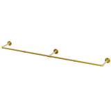 183cm Galvanized Steel Wall Mount Clothes Rack Heavy Duty Gold