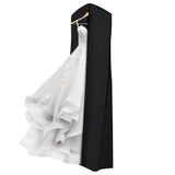 Extra Large Wedding Dress Bridal Gown Garment Breathable Cover Storage Bag Black