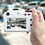 8K Digital Camera 18X Zoom Dual Lens Camera for for Video White