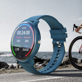 Smart Watch Waterproof HD Display with Multi Sport Modes for Android iPhone Blue
