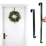 2Pcs Adjustable Wreath Hanger Over The Door Wreath Hook Hanger for Christmas Wreath Decoration