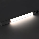 Magnetic Motion Sensor Light 3 Colors Adjustable Light Bar for Cabinet Bedside Under Counter White