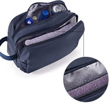 Travel Toiletry Bag Shaving Organizer for Men Women Navy Blue