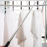 Stainless Steel Clothes Hook Pole Clothes Hanger Reaching Hook for Hanging Clothes Medium