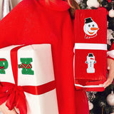 Embroidered Christmas Letter and Pattern Patches Iron On for Clothes Style 1