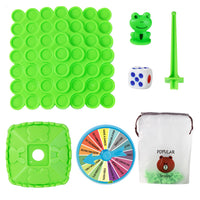 Two-Player Frog Balance Game Toy Set Parent-Child Interactive Family Tabletop Puzzle Game Green