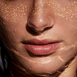 6PCS Glitter Freckles Face Tattoo Water Resistant Gold Party Stickers Style 2