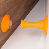 Magnetic Silicone Door Stopper – Strong Holder for Bottom of Door Orange