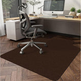 Chair Mat for Floors Desk Chair Mat for Home Office Floor Protector Smooth Rolling Mat Brown
