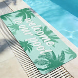 Summer Pool Doormat Non Slip Pool Floor Mat for Swimming Poolside Seating Mats Style 3