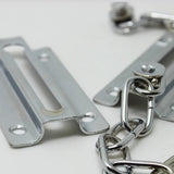 2 PCS Door Chain Lock Security Door Chain for Inside Door with 12 Screws Nickel Plated