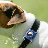 2Pcs Protective Case for Apple AirTag 1st/2nd Gen Water Resistant Hard Shell Holder Cover for Pet Collar Keychain Bag Blue